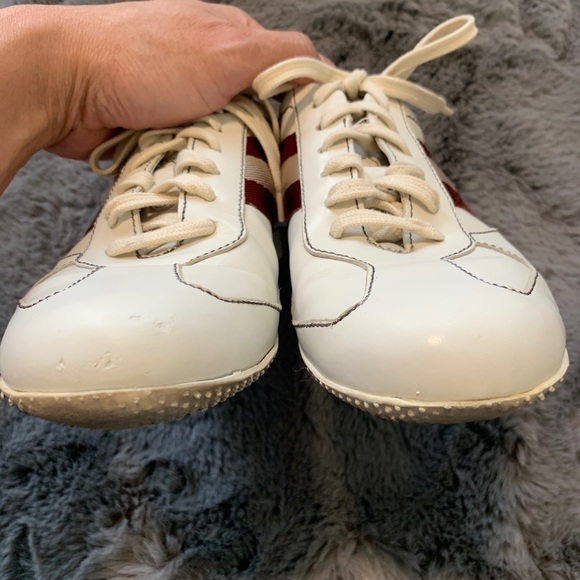 Bally Sneakers Frannie Women size 7.5 Leather White - Picture 2 of 12